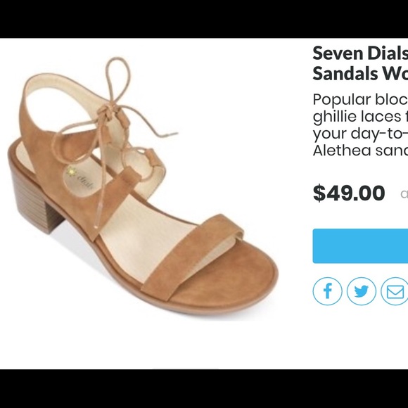 New Seven Dials “Alethea” block heel sandal - Picture 3 of 7